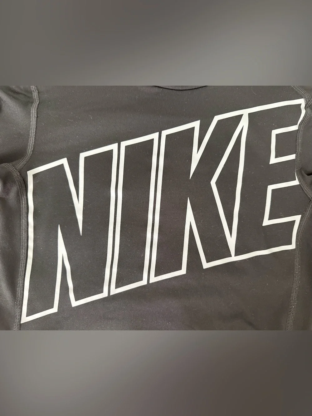 Nike Pro Black Long-Sleeve Performance Mock Neck Compression Tee